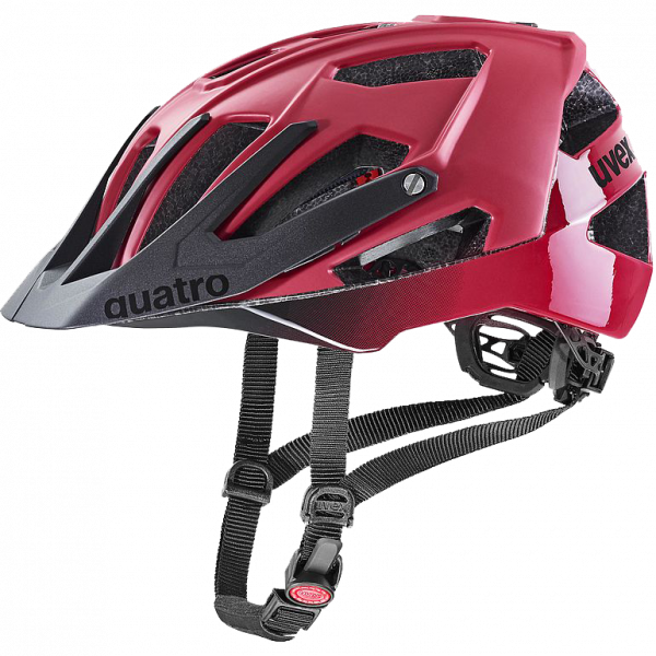 uvex quatro cc dark red-black mat